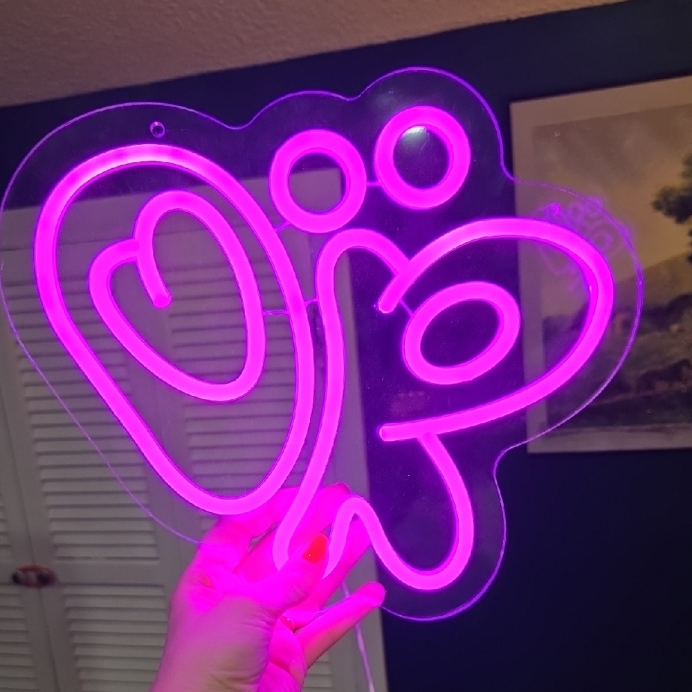 Olivia Rodrigo Neon Butterfly Wall Light